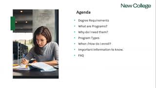 Program Planning and Enrolment Info Session | New College Registrar's Office 2024