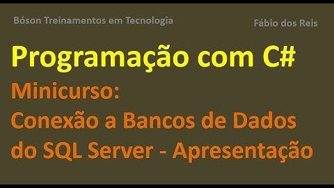 Mini Course on Accessing SQL Server Databases with C# - Presentation