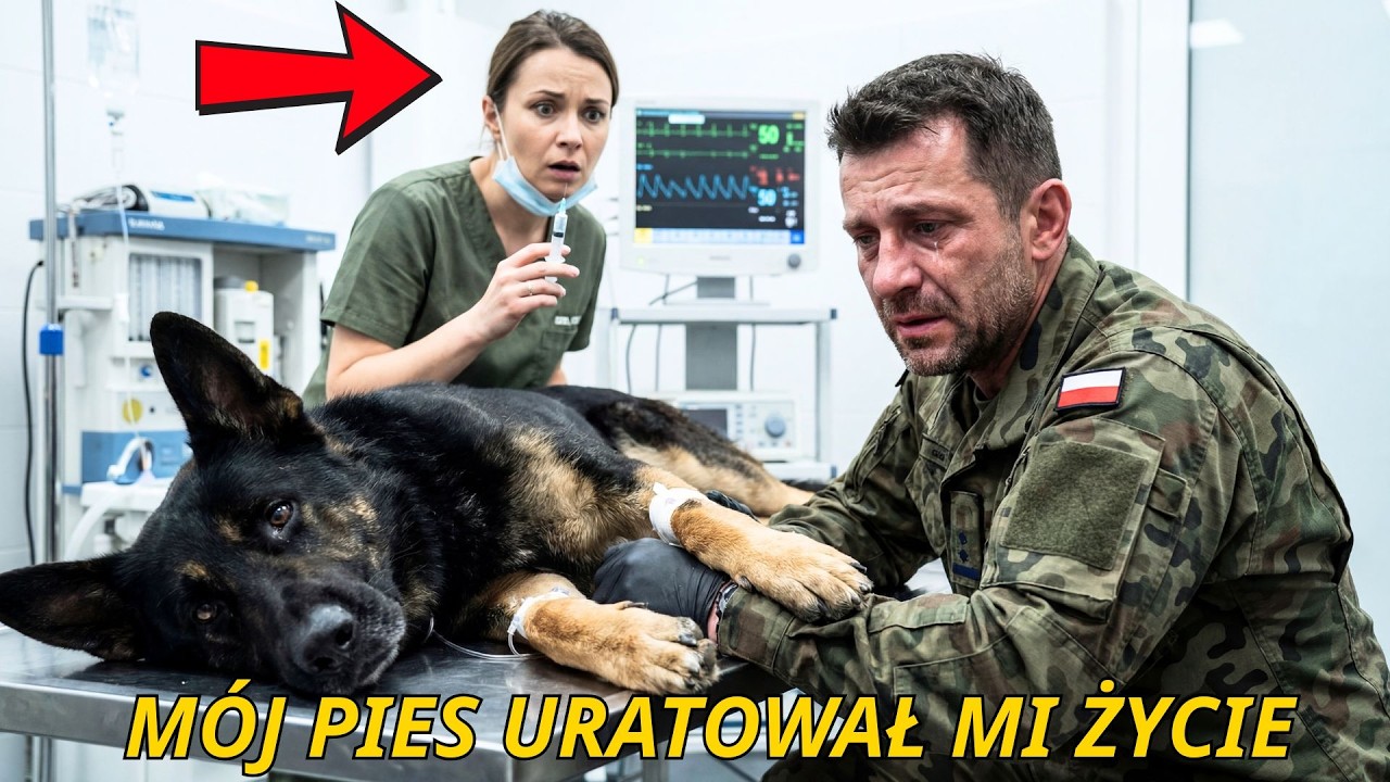 Pies przyjął kulę za swojego przewodnika