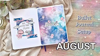 August 2026 | PLAN WITH ME | Dreamy Jellyfish Theme 🪼 Bullet Journal Setup