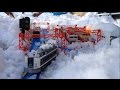 雪の中でプラレールをやってみた！② [BGM付き]