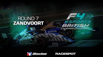 British F4 Esports Championship 2025 on iRacing | Round 7 at Zandvoort