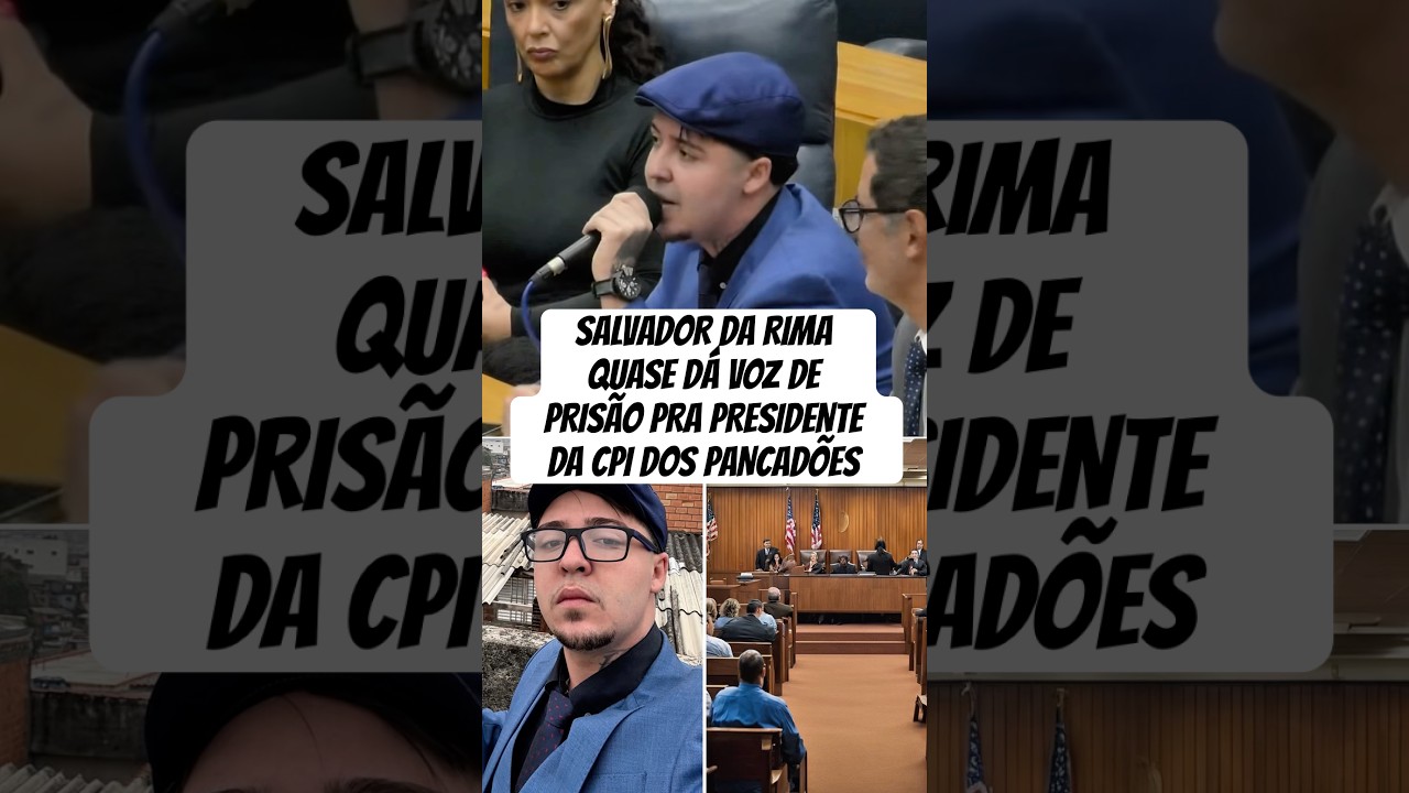 SALVADOR DA RIMA QUASE DÁ VOZ DE PRISÃO na CPI DOS PANCADÕES 😱‼️ 