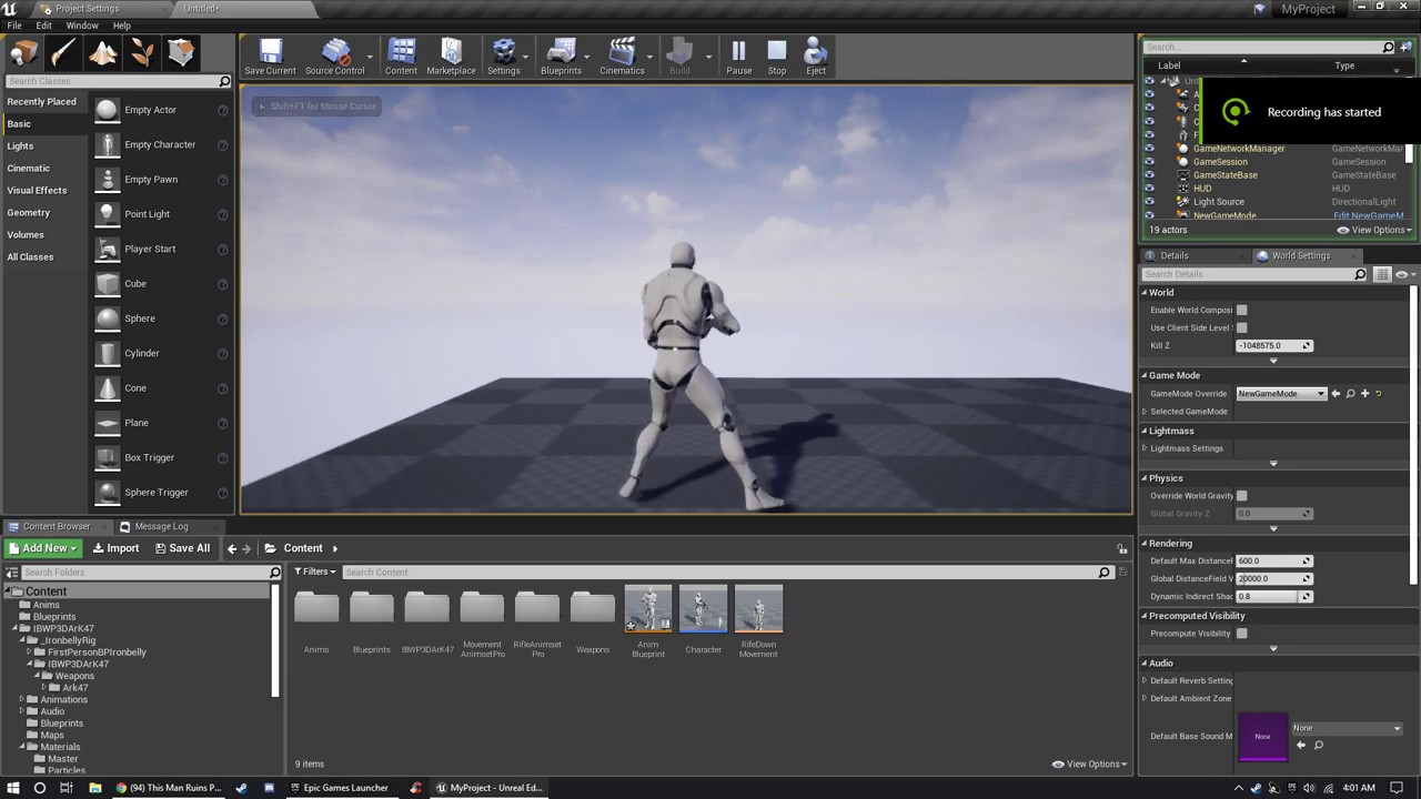 Rifle Animset Pro weapon lowered animations W/ Movement Animset Pro