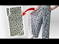 Very easy wrap trouser cutting and sewing in 30 minutes part 1 sarah