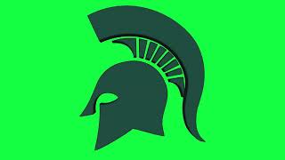 Michigan State Athletics (Green) Green Screen Logo Loop Chroma Animation Michigan State University Logo Animations