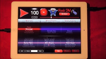 Rock Drum Machine Demo and Tutorial for iPad
