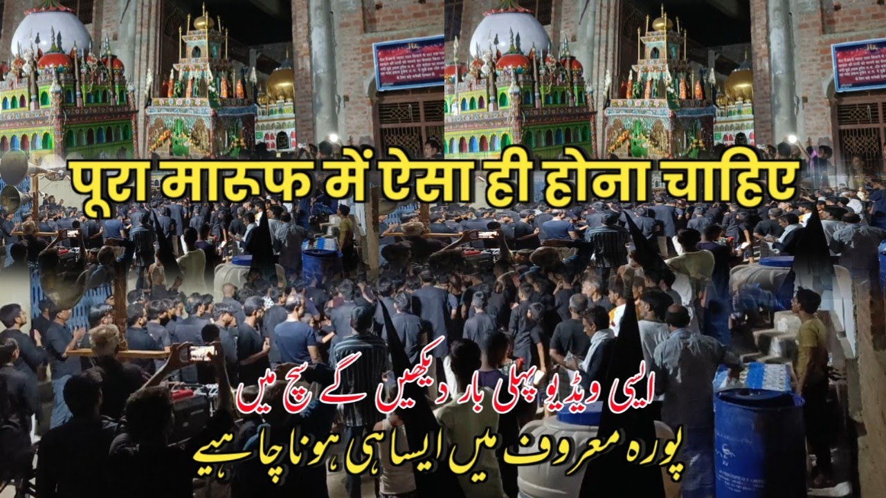 पूरा मारूफ में ऐसा ही होना चाहिए | Waqean Pheli Bar Ayesi Video Dekho Ge | 10 Muharram Pura Maroof