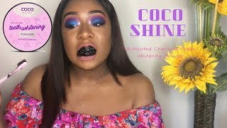 Cocoshine Activated Charcoal Teeth Whitening Powder First Impression