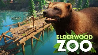 Building A Reclaimed Habitat For Wolverines In Planet Zoo | Elderwood Zoo