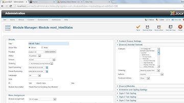 Multi Style HTML5 Tabs Joomla Module