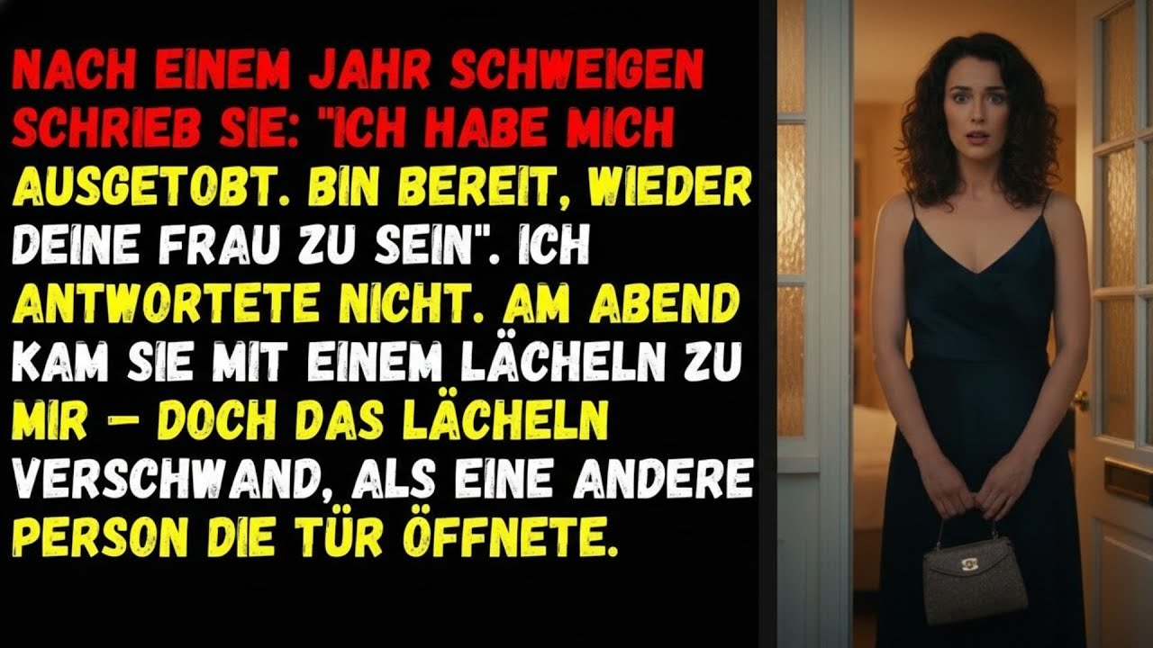 ⚡Nach einem Jahr Schweigen schrieb sie   Ich habe mich ausgetobt  Bin bereit, wieder deine Frau⚡