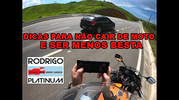 Como fazer para não cair de moto?