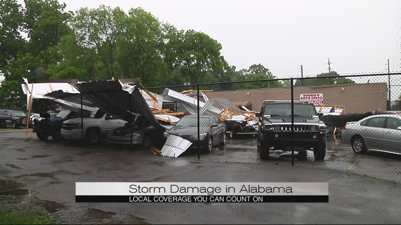 Storm damage in Alabama