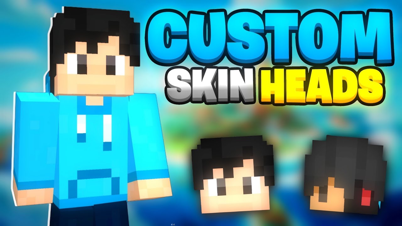 How To Make Custom Heads In Minecraft PE 1.20+ 🤩 (100 Work) minecraft