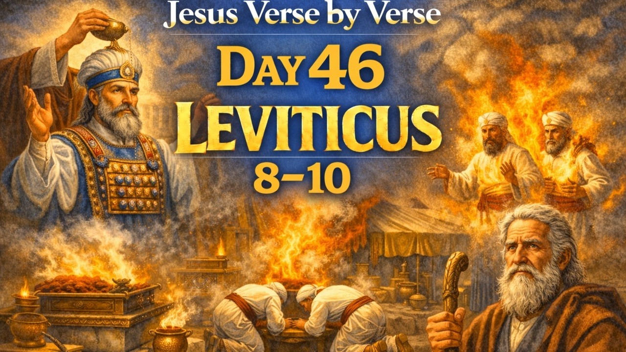 📖 Bible in a Year - Day 46: Leviticus 8–10 (Priests Ordained, God’s Fire,  Danger of Unholy Worship)