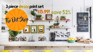 Grind, Brew, Drink - 3Pc Coffee Themed Decor Print Set