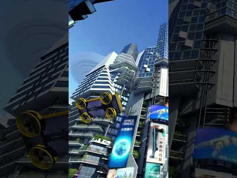 Travel to the future - City 3d