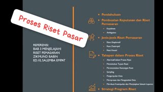 Proses Riset Pasar