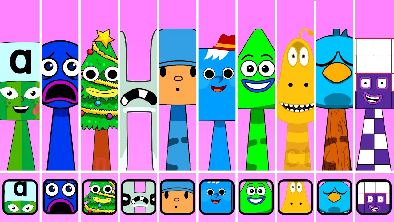 New Incredibox Sprunki OC Phase 1 to Phase 2 A ALphabet, Christmas Tree, Diamond, H, Sleepy Bird