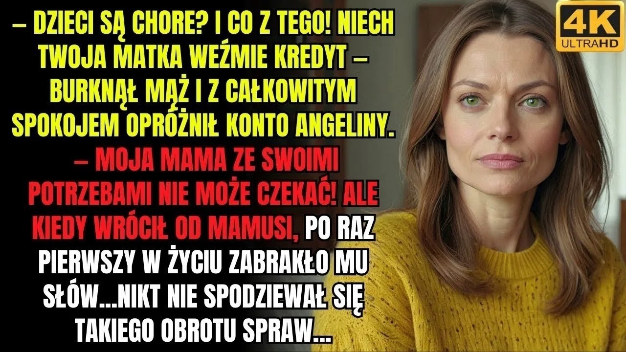 Kaszlnięcie przecięło ciszę, potem drugie, głębsze, przechodzące w charczenie. Otworzyłam oczy, a mała rączka ściskała moją koszulę. Obok mnie Jurek, rozpalony, spocony, całą noc jęczał przez sen....