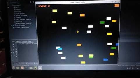 finally I create turtle path crossing road game