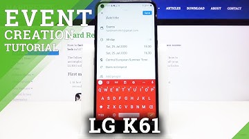 How to Add Event to Calendar in LG K61 – Calendar