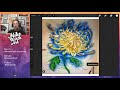 Let's draw and paint a Chrysanthemum in Procreate