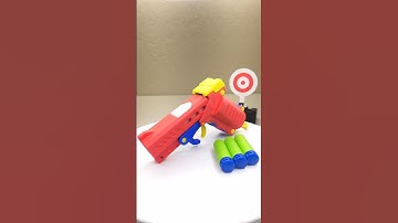 Fully 3D Printed Mini Nerf Gun  #nerf #3dprinting #toys #homemade #mechanical #handcraft