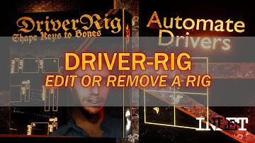 DriverRig - Edit or Remove a Rig - Blender Addon