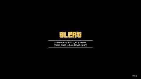GTA Online: Unable To Connect To Game Session (Unplayable)