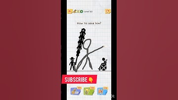 Draw 2 safe Level 23 How To Safe Him? #shorts #draw2save #gaming