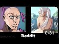 Anime vs reddit rock reaction meme  sousou no frieren part 1