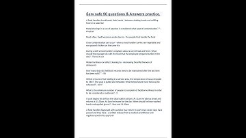 Serv safe 90 questions practice and answers all correct pdf
