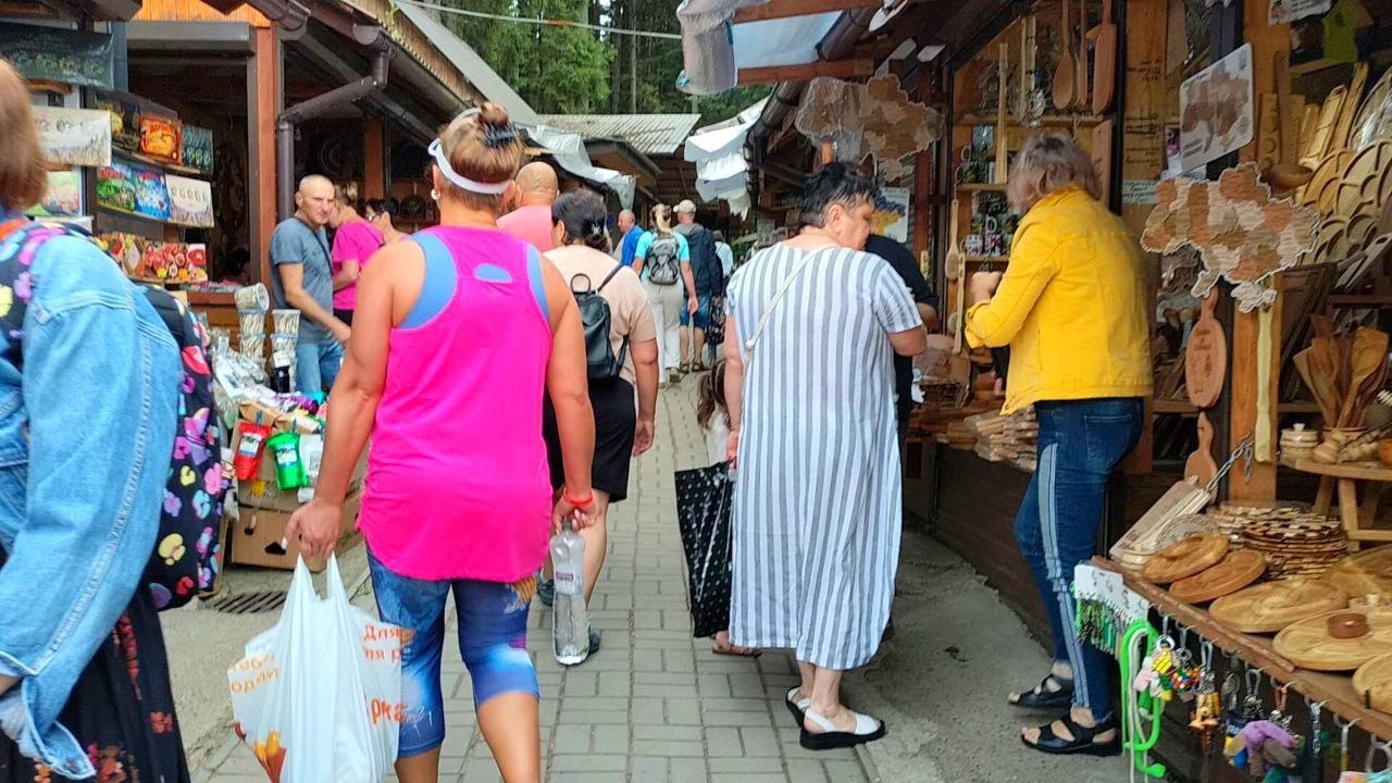 Східниця 2025 || Переповнений базар і довжелезна черга до лісового джерала N3