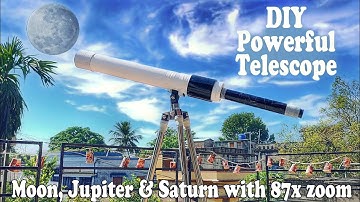 How To Make Cheap DIY Telescope | Powerful DIY Telescope Making | Best Handmade Telescope | 87x Zoom