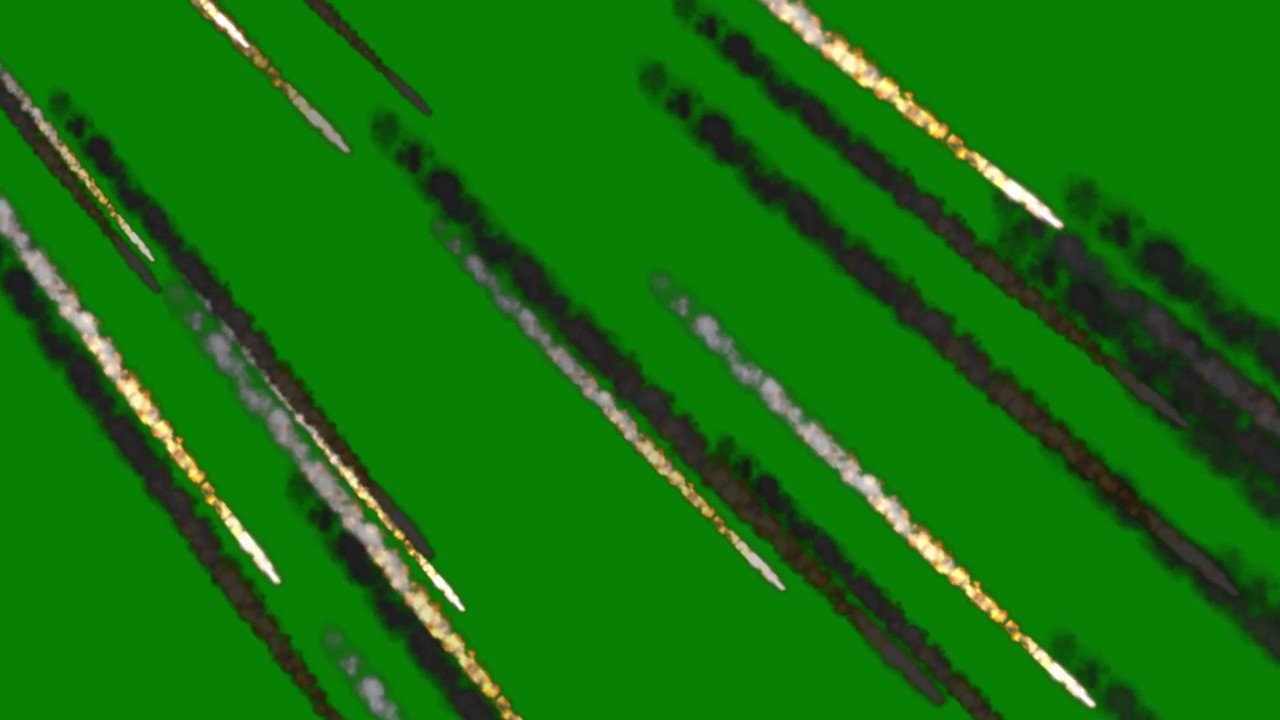 Meteor Shower Green Screen Free Footage Backgorund Video Effect Footage