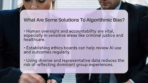 What Are Some Solutions To Algorithmic Bias? - The Ethical Compass