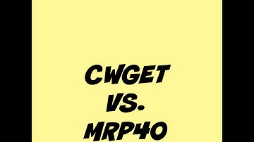 CWget vs MRP40