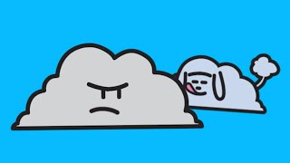 "Grumpy Cloud Meets Puppy Cloud," a Sunny and Grumpy Cloud cartoon!