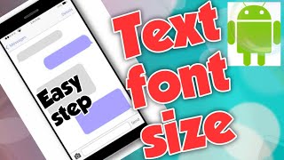how to change text message font size in android phone 2022 screenshot 1