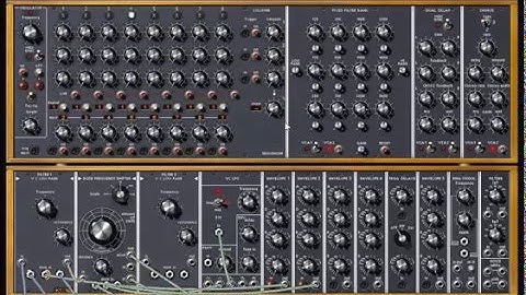 Arturia Moog Modular experiment