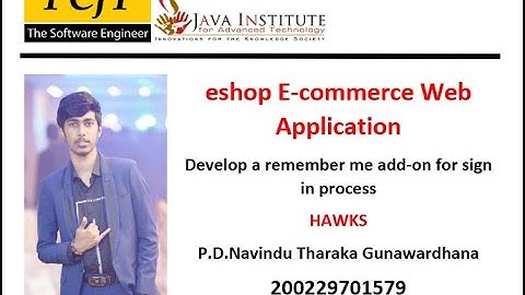 Web Project Task 04 | 1st Year | Semester 01 | Java Institute | Navindu Tharaka