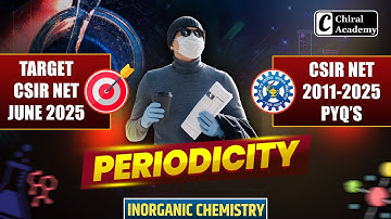 Periodicity PYQs Solved | CSIR NET & GATE Chemistry | CSIR Questions with Tricks