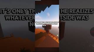 calm Minecraft gameplay with scary story