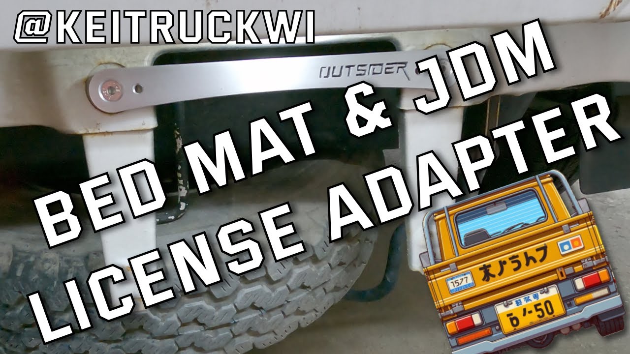 JDM License Plate Adapter & Bed Mat - 1996 Mitsubishi Minicab - EP12 ...