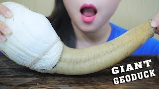ASMR BOILED GIANT GEODUCK (EXOTIC FOOD) EXTREME EATING SOUNDS | LINH-ASMR