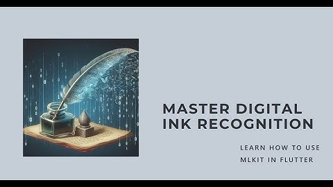 How to do Digital Ink Recognition using MLKit in flutter
