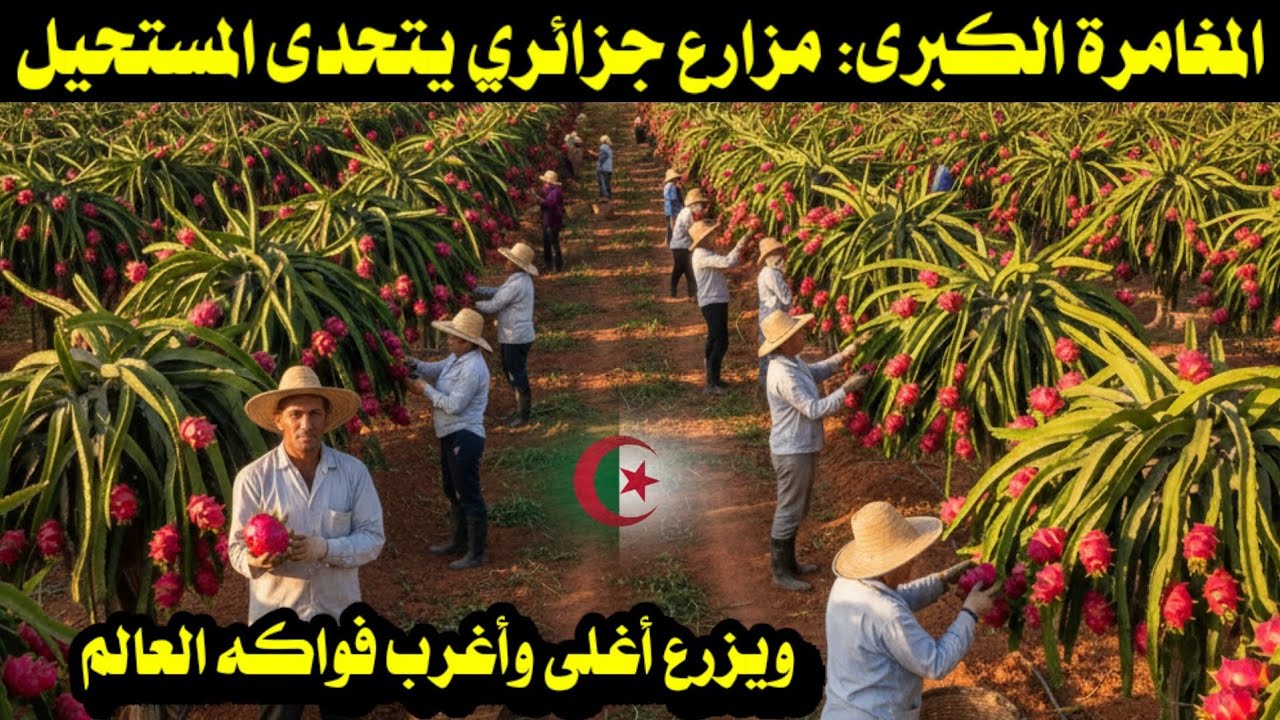 ​المغامرة الكبرى: مزارع جزائري يتحدى المستحيل ويزرع أغلى وأغرب فواكه العالم بطريقة مدهشة 