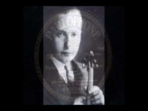 Josef Wolfsthal - Mozart : Violin Concerto No.5 in A - 2nd mov.